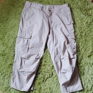 Carhartt cropped cargo khaki